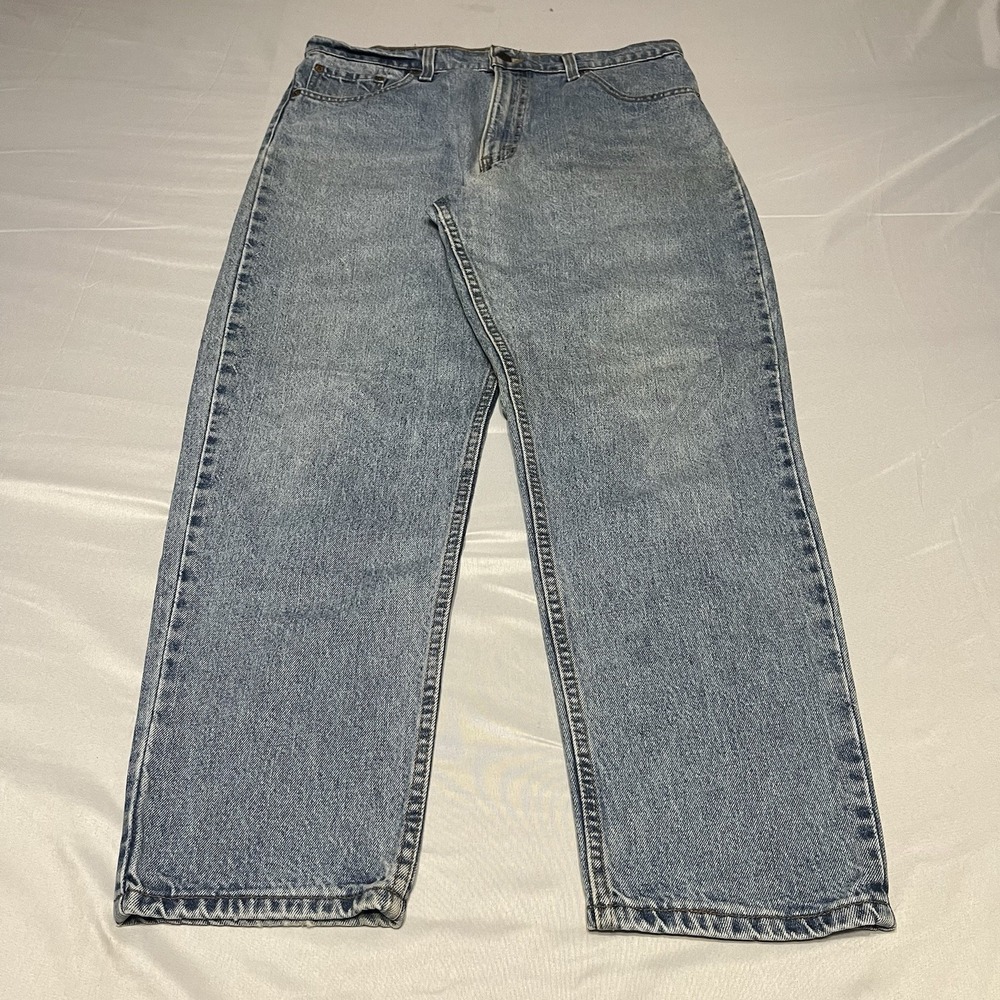 Vintage 90s Levi 550 Relaxed Tapered Size 36x29 Fits (34x29) Jeans USA Made